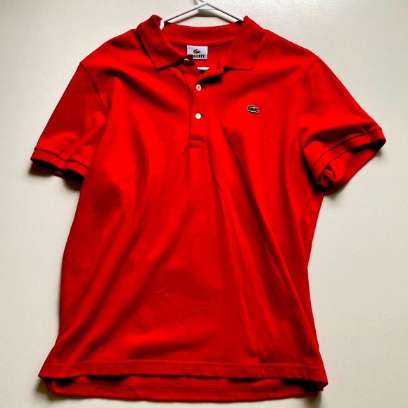 Mens size 6 red Lacoste polo - Picture 1 of 1